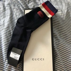 navy gucci socks
